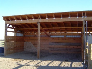 3 Sided Horse Shelter Plans